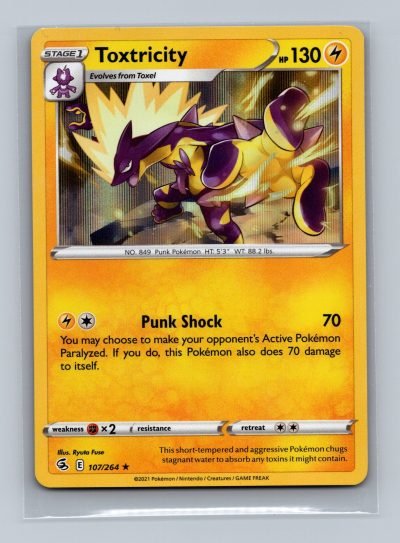 SWSH08: Fusion Strike #107/264 Toxtricity (107) Holo