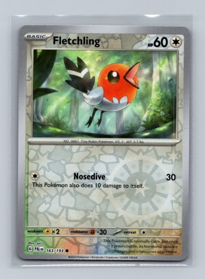 SV02: Paldea Evolved #163/193 Fletchling Holo