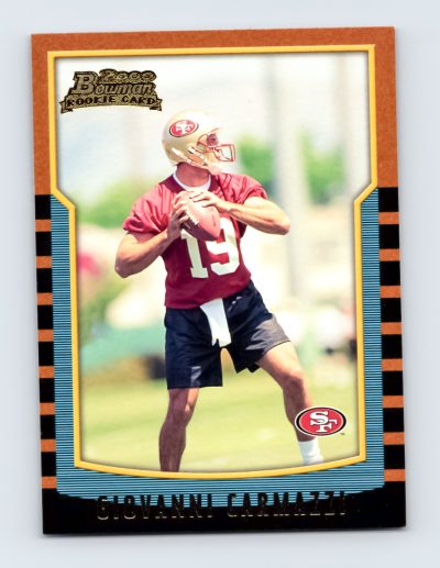 2000 Bowman #197 Giovanni Carmazzi RC 49ers NFL Football Card Excellent