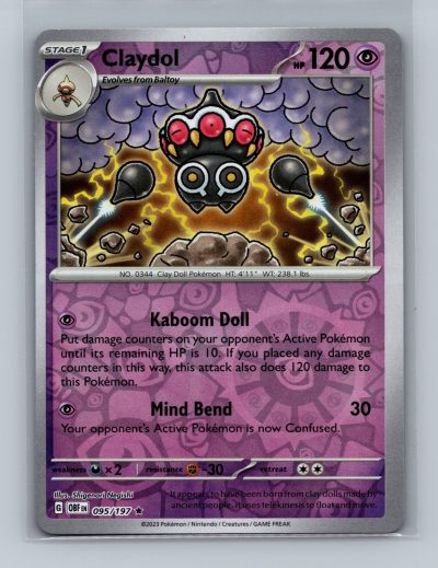 SV03: Obsidian Flames #095/197 Claydol Holo