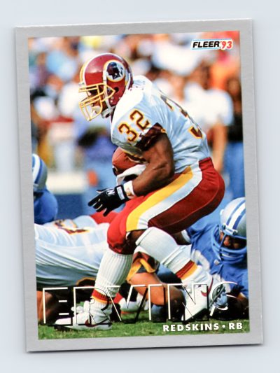 1993 Fleer #391 Ricky Ervins Washington Redskins NFL Football Card Excellent