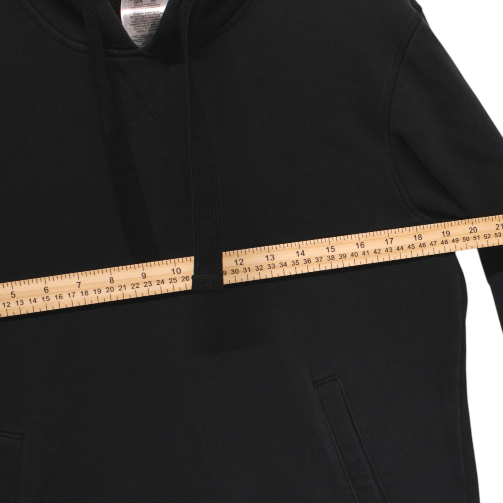 Adidas Mens XS Black Hoodie Pullover Sweatshirt Athletic Logo Fleece Good - Image 8