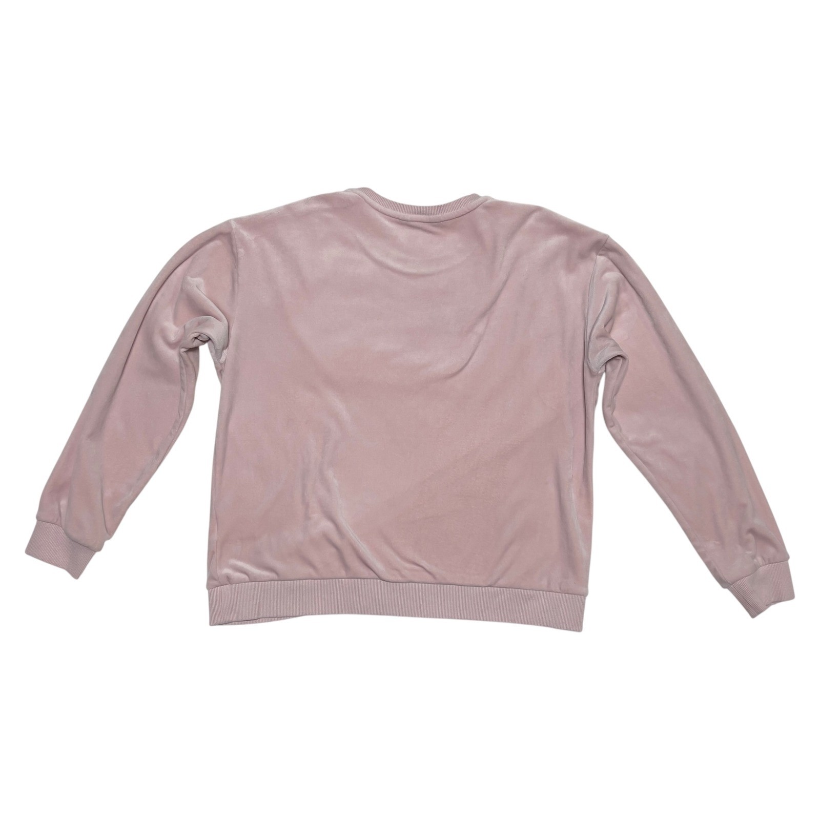 Velour Banana Republic Women's Medium Pink Crewneck Sweatshirt Excellent - Image 2