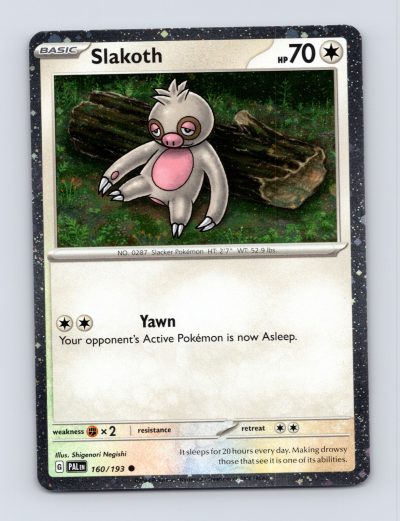 SV02: Paldea Evolved #160/193 Slakoth Holo Pokemon