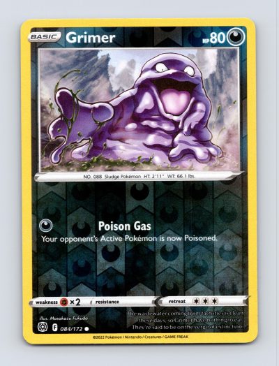 SWSH09: Brilliant Stars #084/172 Grimer Reverse Holo Pokemon