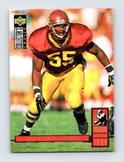 1994 Upper Deck Collector's Choice Willie McGinest #8 Patriots RC EXCELLENT