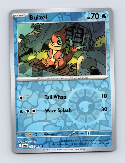 SV10: Destined Rivals #057/182 Buizel Reverse Holo Pokemon