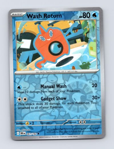 SV10: Destined Rivals #061/182 Wash Rotom Reverse Holo Pokemon