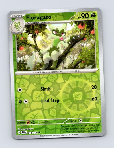 SV01: Scarlet & Violet Base Set #014/198 Floragato Reverse Holo Pokemon
