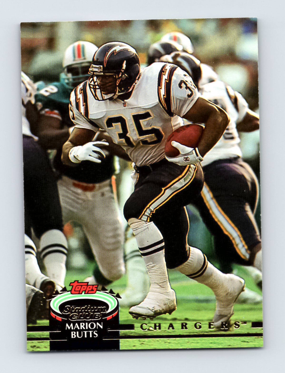1992 Stadium Club #60 Marion Butts San Diego Chargers NFL Card EXCELLENT