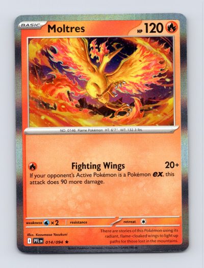 ME02: Phantasmal Flames #014/094 Moltres Holo Pokemon