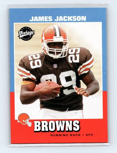 2001 Upper Deck Vintage #220 James Jackson Browns RC Football Card Mint