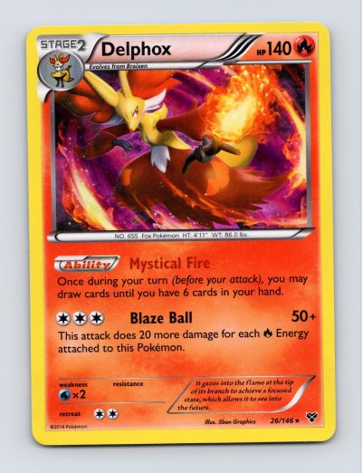 Blister Exclusives #026/146 Delphox Holo Pokemon