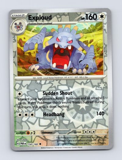 SV04: Paradox Rift #150/182 Exploud Reverse Holo Pokemon
