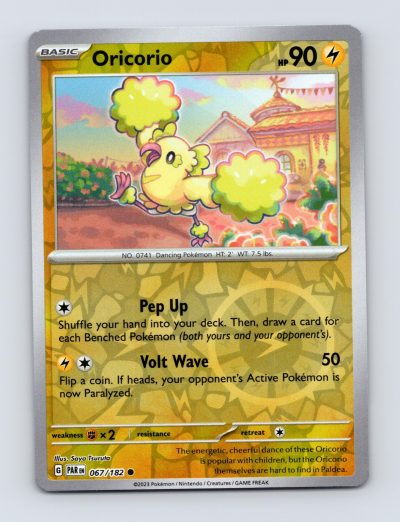 SV04: Paradox Rift #067/182 Oricorio Reverse Holo Pokemon