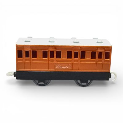 1992 TOMY Thomas Friends Clarabel Passenger Coach Train Car Orange Plarail