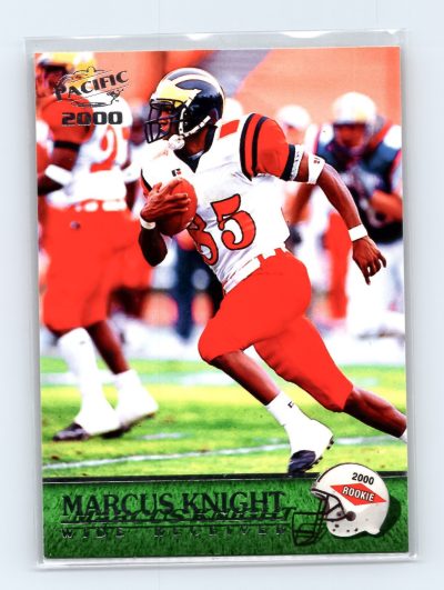 2000 Pacific Football Card #424 Marcus Knight RC Rookie EXCELLENT