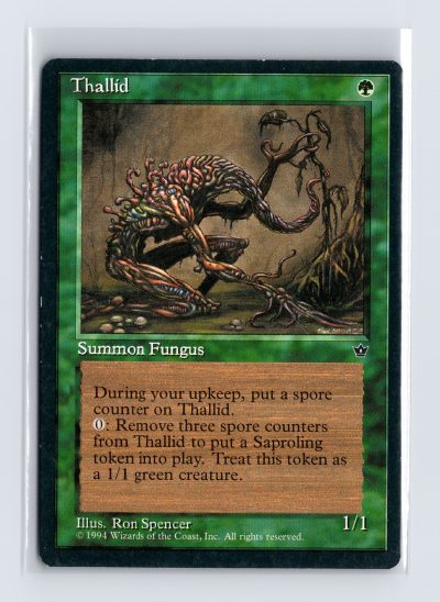 Vintage MTG 1994 Fallen Empires Thallid (Spencer) - Black Border