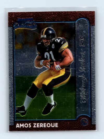 1999 Bowman Chrome #170 Amos Zereoue Pittsburgh Steelers Rookie Card
