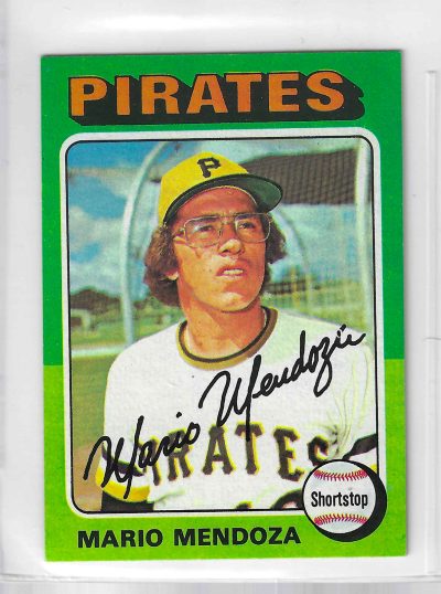 1975 Topps MINI Baseball - SET BREAK - Mario Mendoza #457