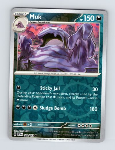 SV: Scarlet & Violet 151 #089/165 Muk Reverse Holo