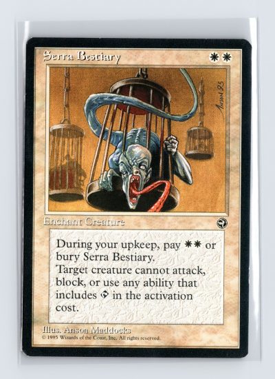 Vintage MTG 1995 Homelands Serra Bestiary - Black Border