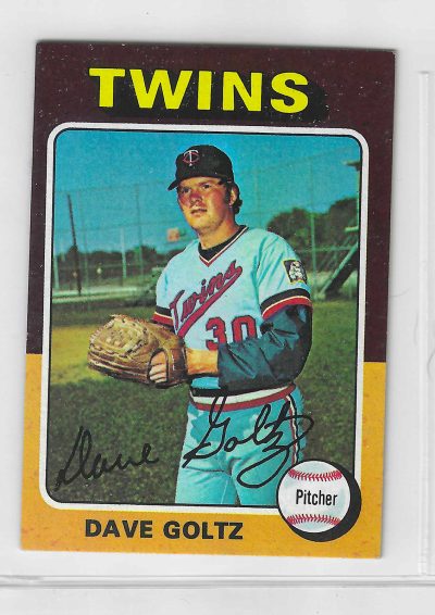 1975 Topps MINI Baseball - SET BREAK - Dave Goltz #419