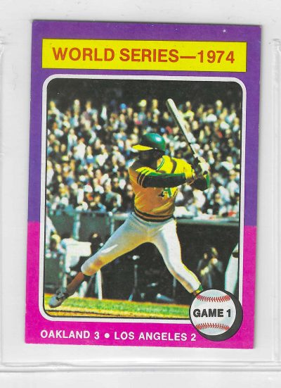1975 Topps MINI Baseball - SET BREAK - World Series Game 1 #461