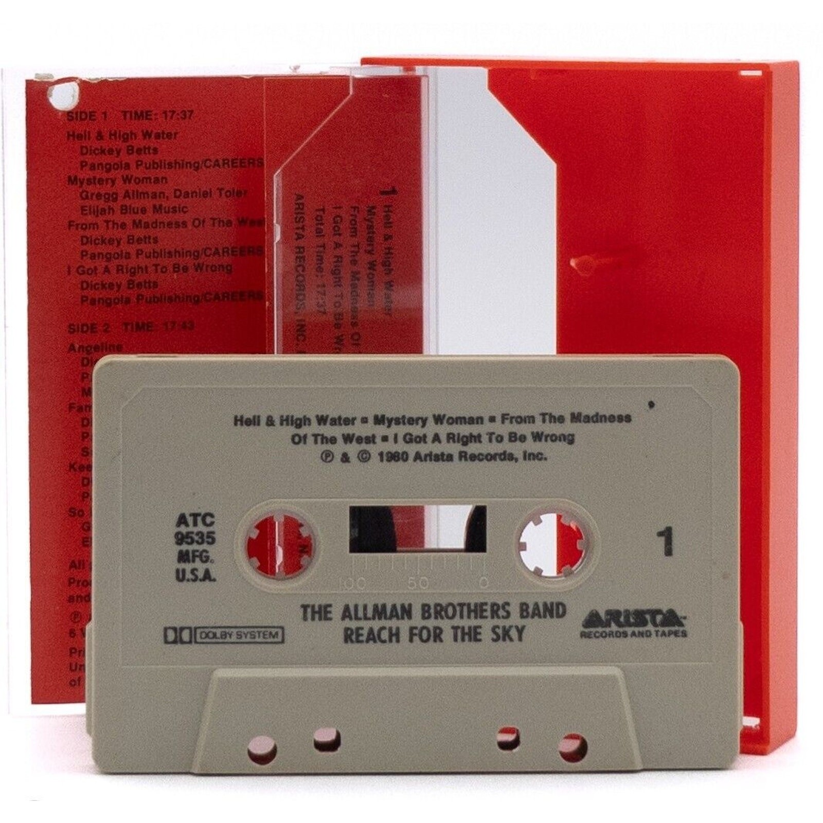 The Allman Brothers Band "Reach for the Sky" Cassette Tape - Image 4