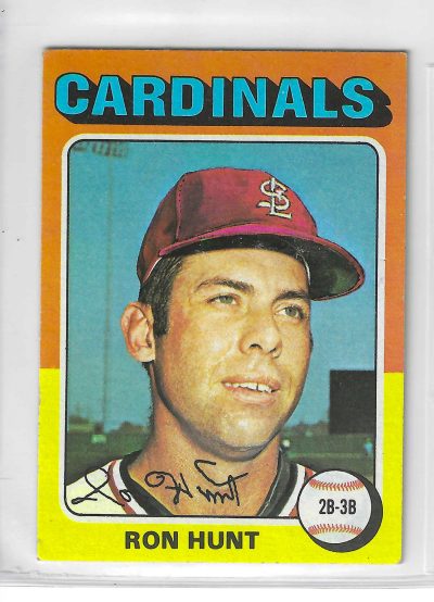1975 Topps MINI Baseball - SET BREAK - Ron Hunt #610