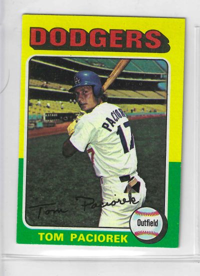 1975 Topps MINI Baseball - SET BREAK - Tom Paciorek #523
