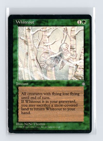 Vintage MTG 1995 Ice Age Whiteout - Black Border