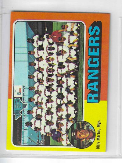 1975 Topps MINI Baseball - SET BREAK - Rangers Team #511