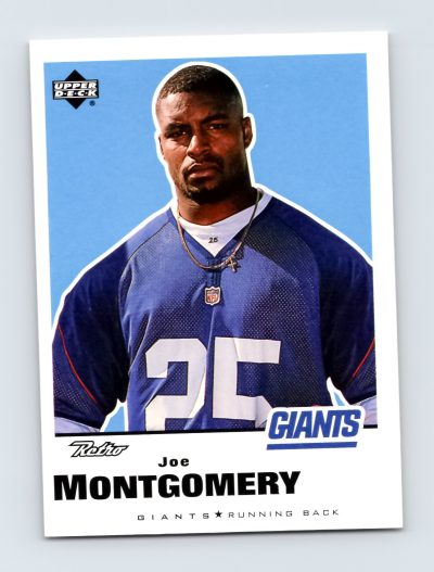 1999 Upper Deck Retro #101 Joe Montgomery Giants NFL Football Card EXCELLENT