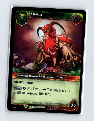 World of Warcraft TCG: Timewalkers Xavius Hero Card 29/30 Foil WoW