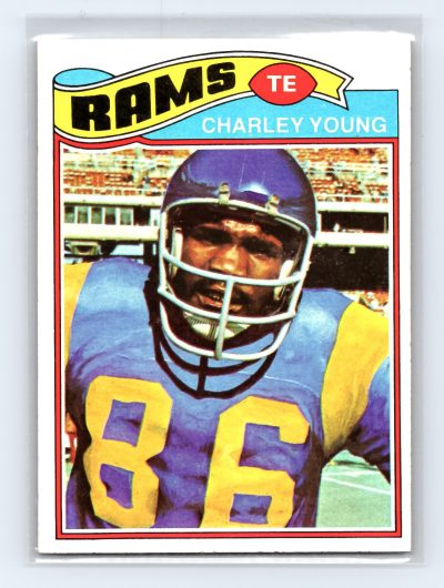 1977 Topps #275 Charley Young Los Angeles Rams NFL Football Card Excellent