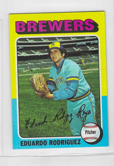 1975 Topps MINI Baseball - SET BREAK - Eduardo Rodriguez #582