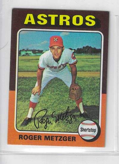 1975 Topps MINI Baseball - SET BREAK - Roger Metzger #541