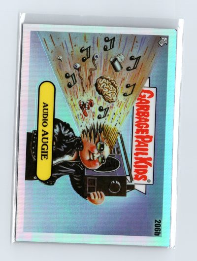 Topps Chrome Garbage Pail Kids Refractor Audio Augie 206b
