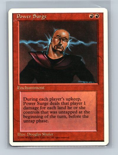 MTG Power Surge 4th Edition Red Enchantment Magic Card Excellent 1995