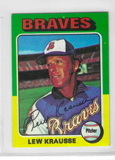 1975 Topps MINI Baseball - SET BREAK - Lew Krausse #603