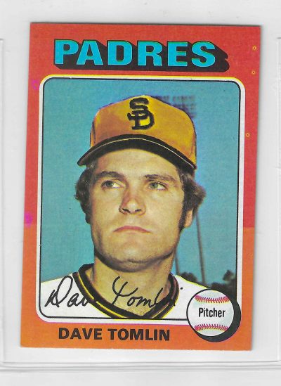 1975 Topps MINI Baseball - SET BREAK - Dave Tomlin (RC) #578