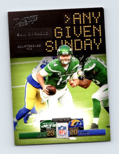 Sam Darnold 2021 Panini Prestige Any Given Sunday Jets Card Excellent