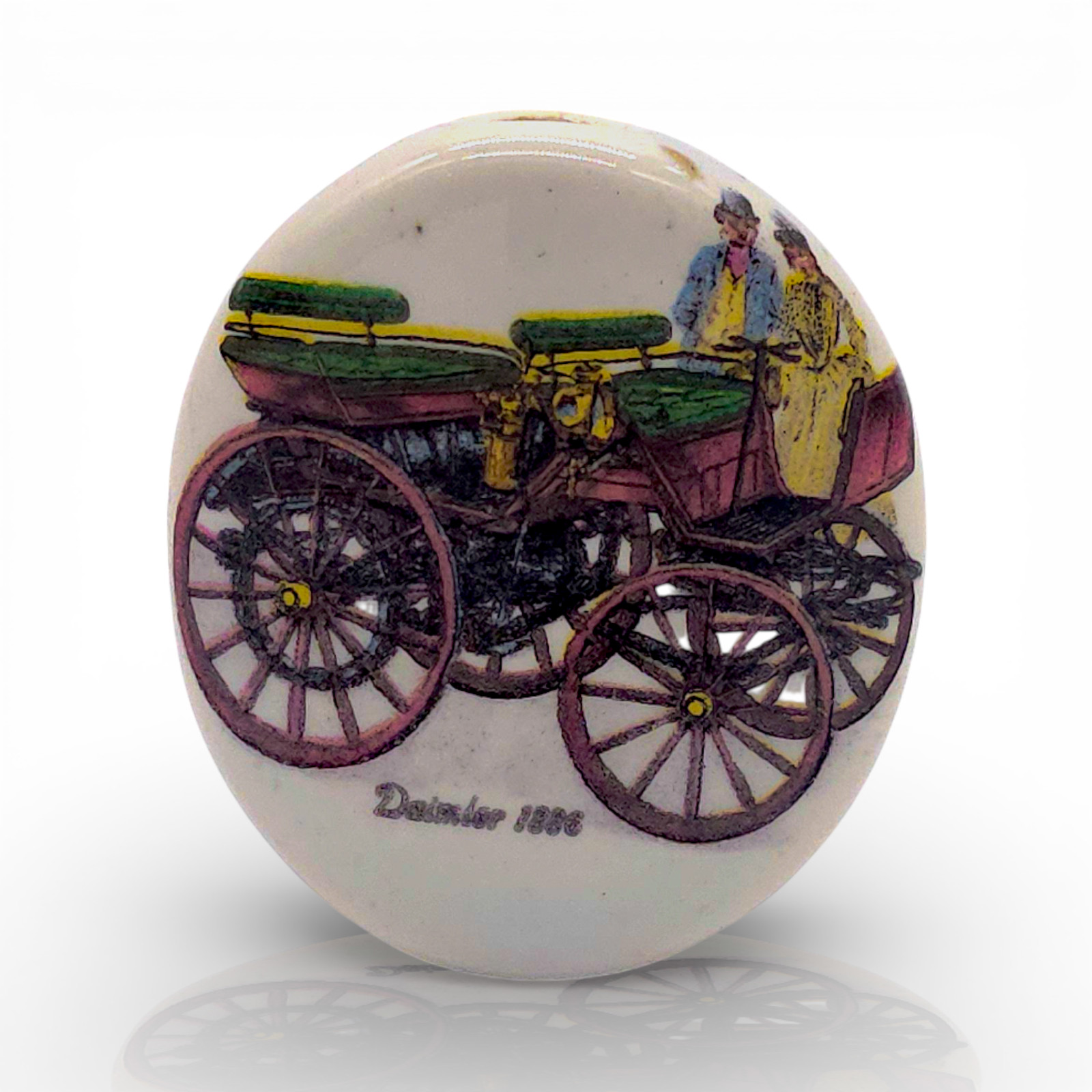 Vintage 1970s NIKI Ceramic Smoke Stone Daimler 1886