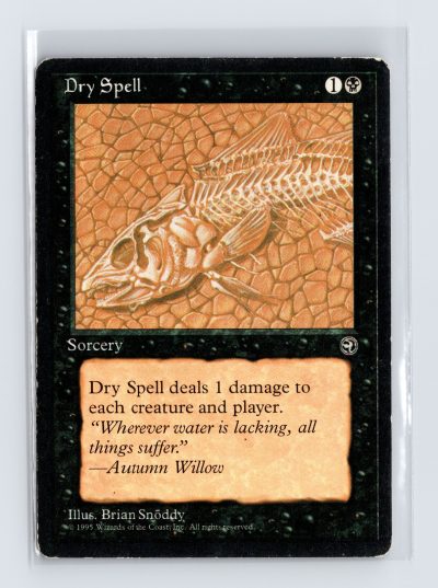 Vintage MTG 1995 Homelands Dry Spell - Black Border