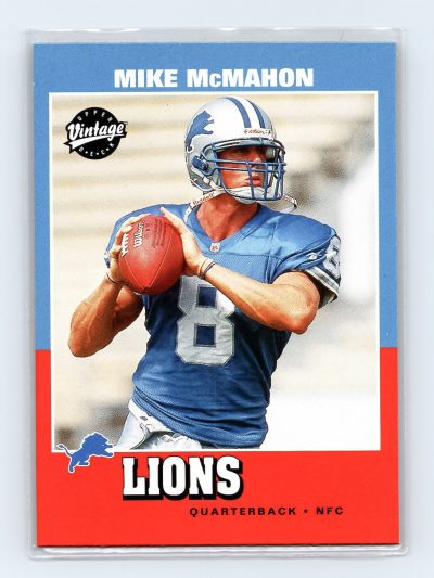 2001 Upper Deck Vintage #226 Mike McMahon Lions Rookie Card EXCELLENT