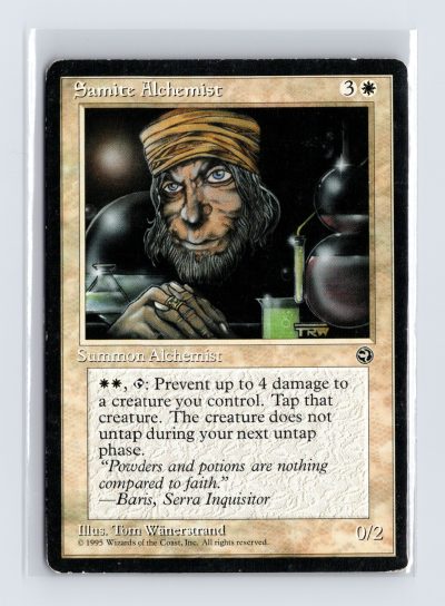 Vintage MTG 1995 Homelands #13 Samite Alchemist - Black Border