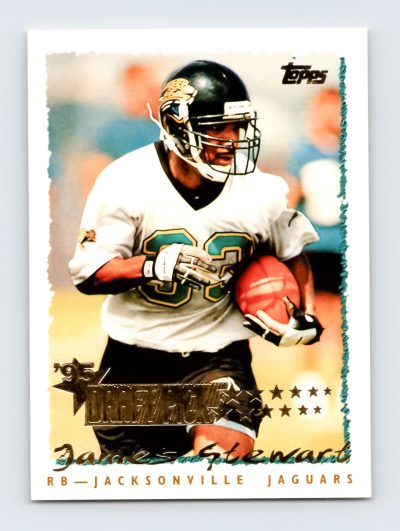 1995 Topps Football #429 James Stewart Jacksonville Jaguars RC EXCELLENT