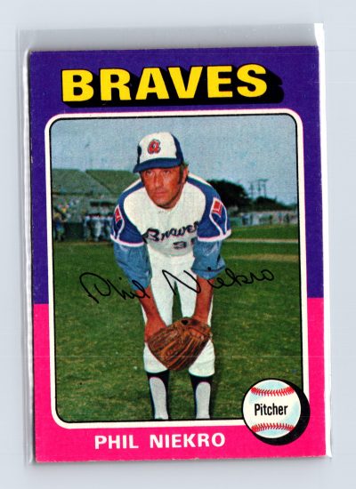 1975 Topps Baseball - SET BREAK - #130 Phil Niekro (HOF)