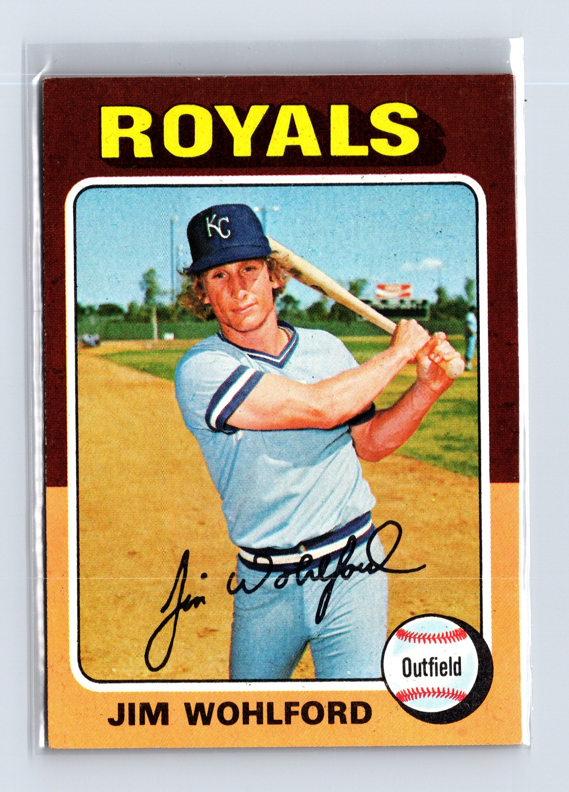 1975 Topps Baseball - SET BREAK - #144 Jim Wohlford